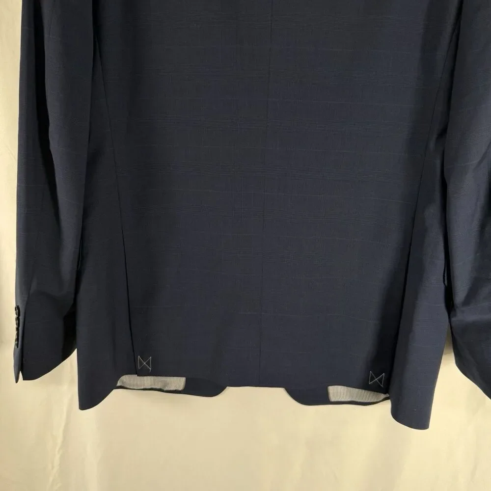 Brooks Brothers Wool Blend Blazer Men's 44L Blue Explorer Regent Fit 2 Button Fr